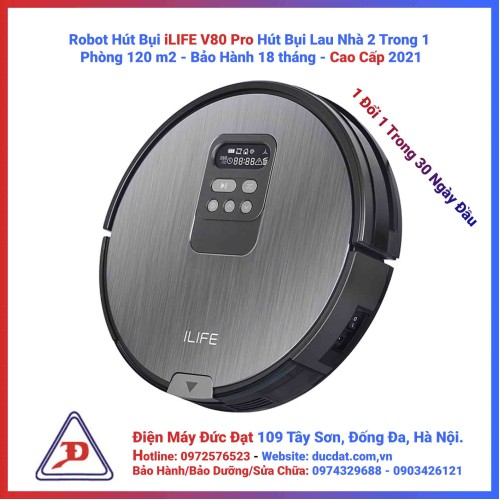 iLife V80 Pro Robot 120m2 hút bụi lau nhà Bản xuất châu Âu iLife V80 Pro Robot 120m2 hút bụi lau nhà Bản xuất châu Âu